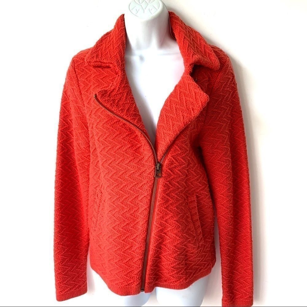 Lucky Brand Jaquard Moto Sweater Jacket - Picture 11 of 14